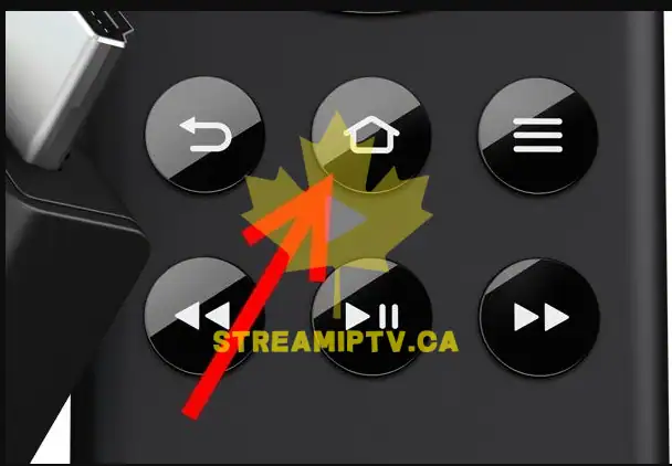 Amazon Fire TV home screen remote home button use