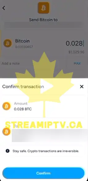 Review and Confirm the Withdrawal