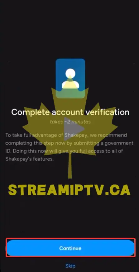 Complete the Selfie Verification (KYC)