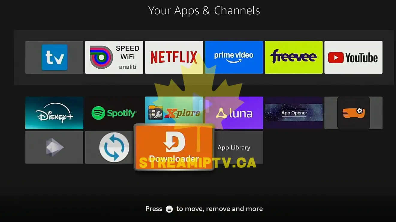 Downloader app first launch Fire TV