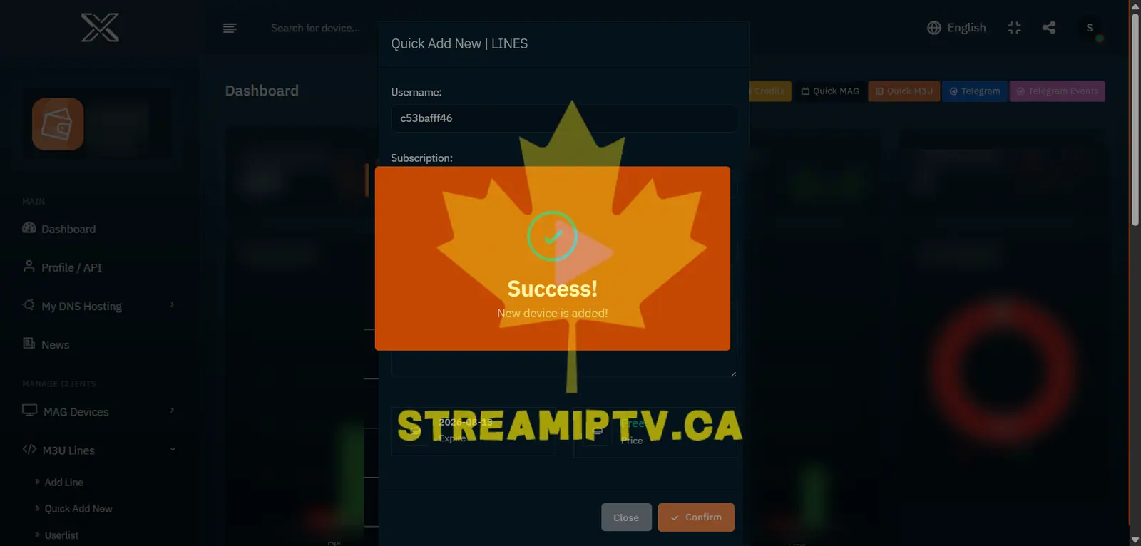 User Successfully Created