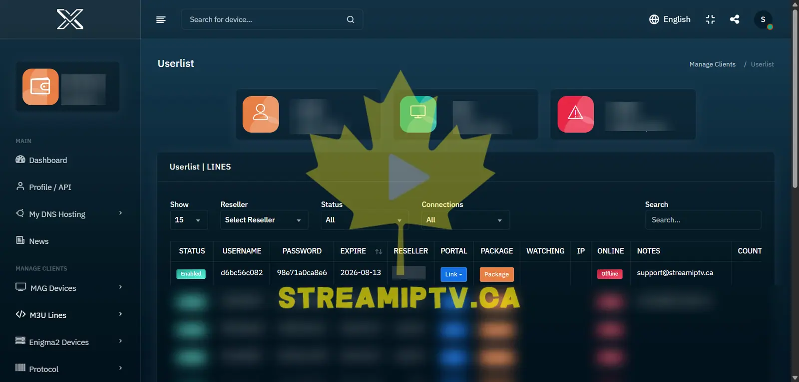 Copy the M3U or Xtream Codes Login