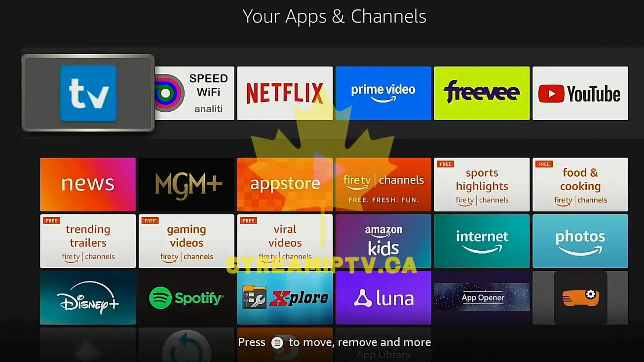 Downloader app icon in Fire TV apps library