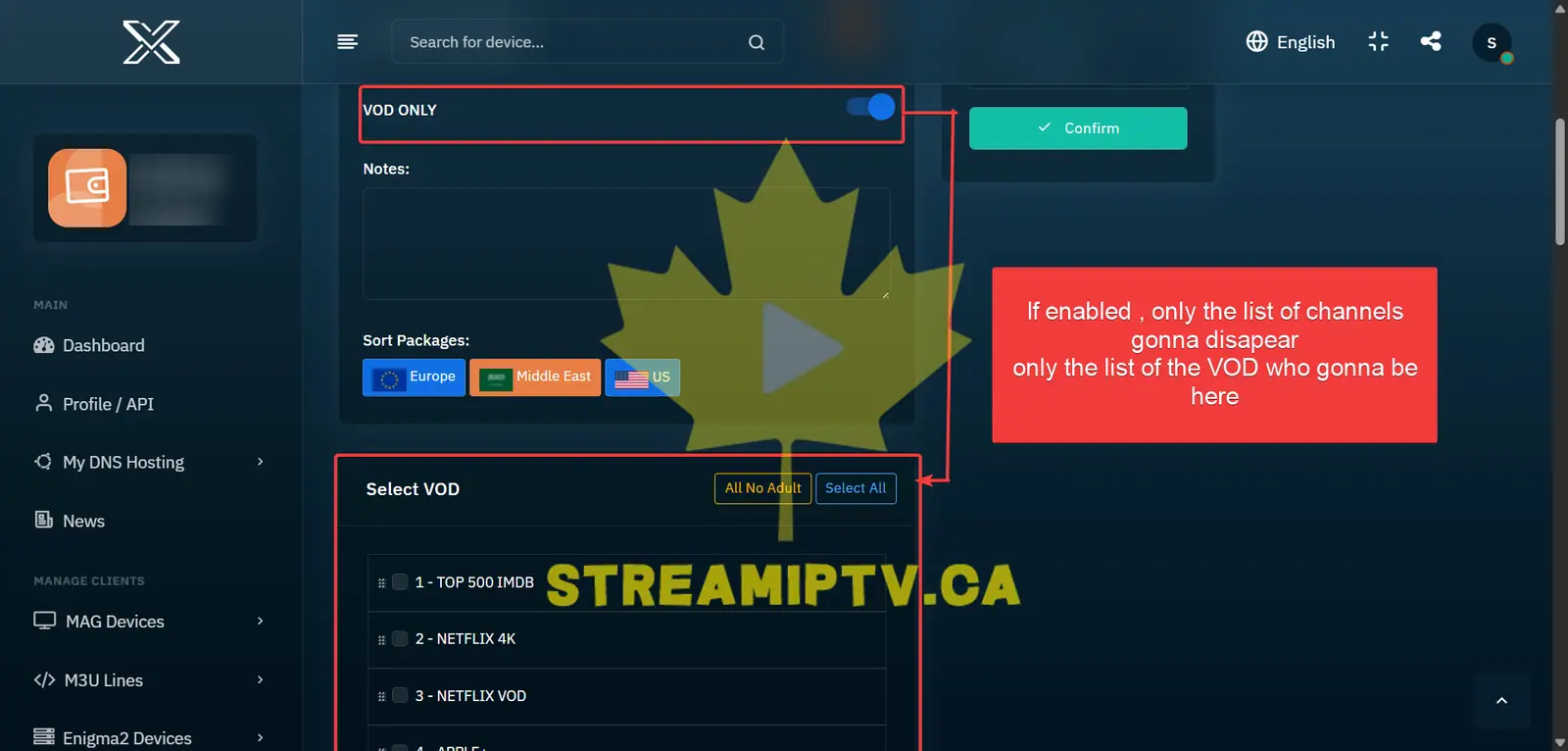 Enable VOD Only if Needed  ( optional )