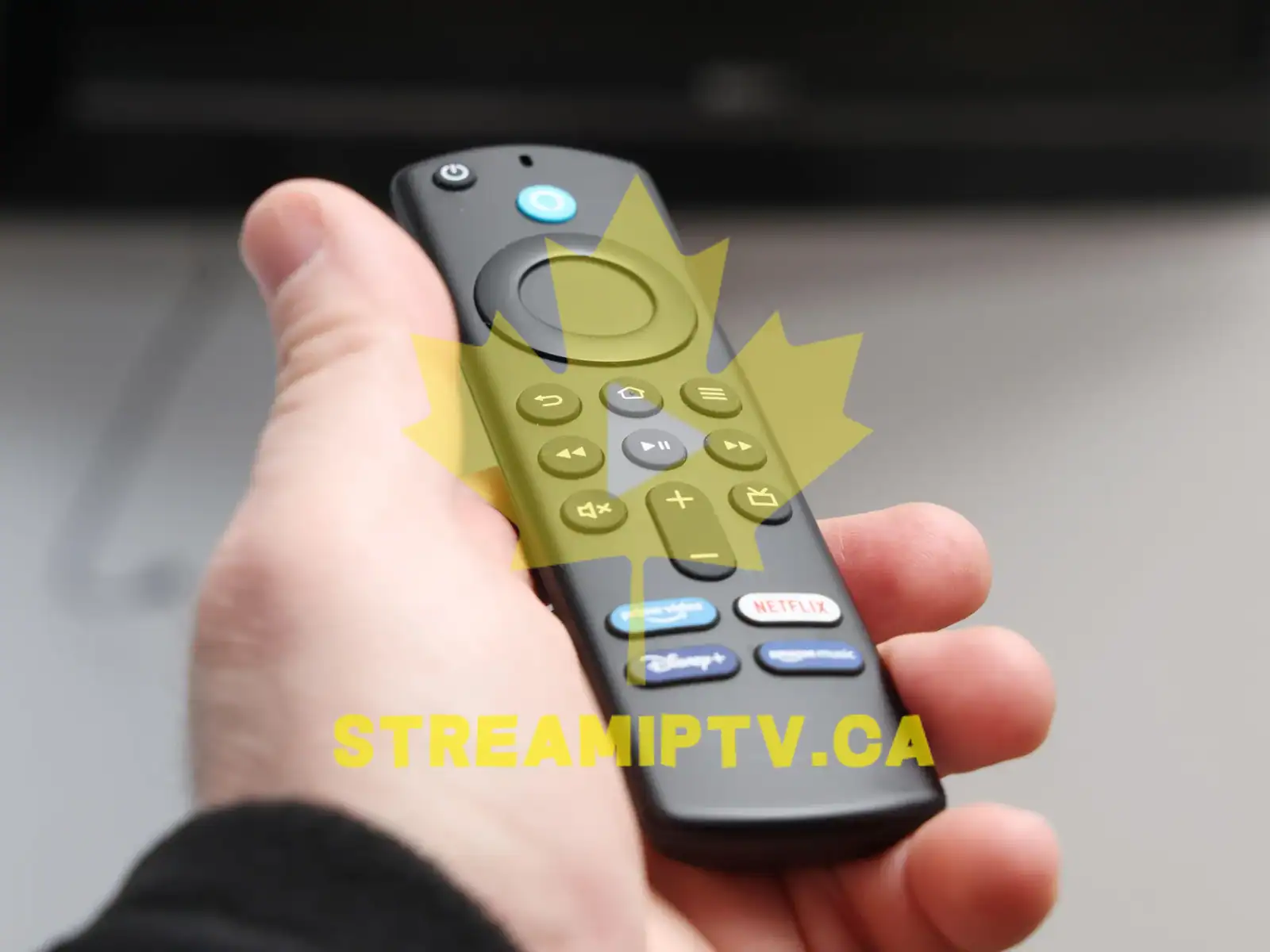 Amazon Fire TV remote buttons close up