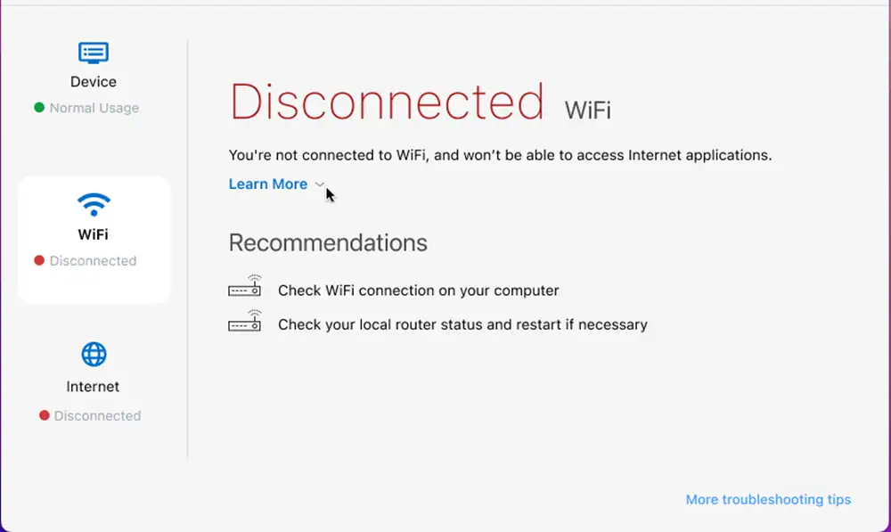 iptv box disconnected tv error wifi router