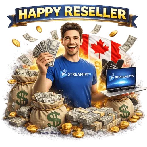 Happy IPTV reseller in Canada — streamiptv.ca partner program