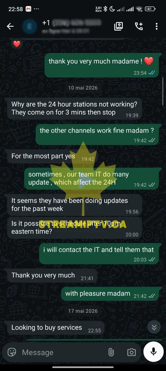 Vraie preuve client WhatsApp — capture de conversation 8
