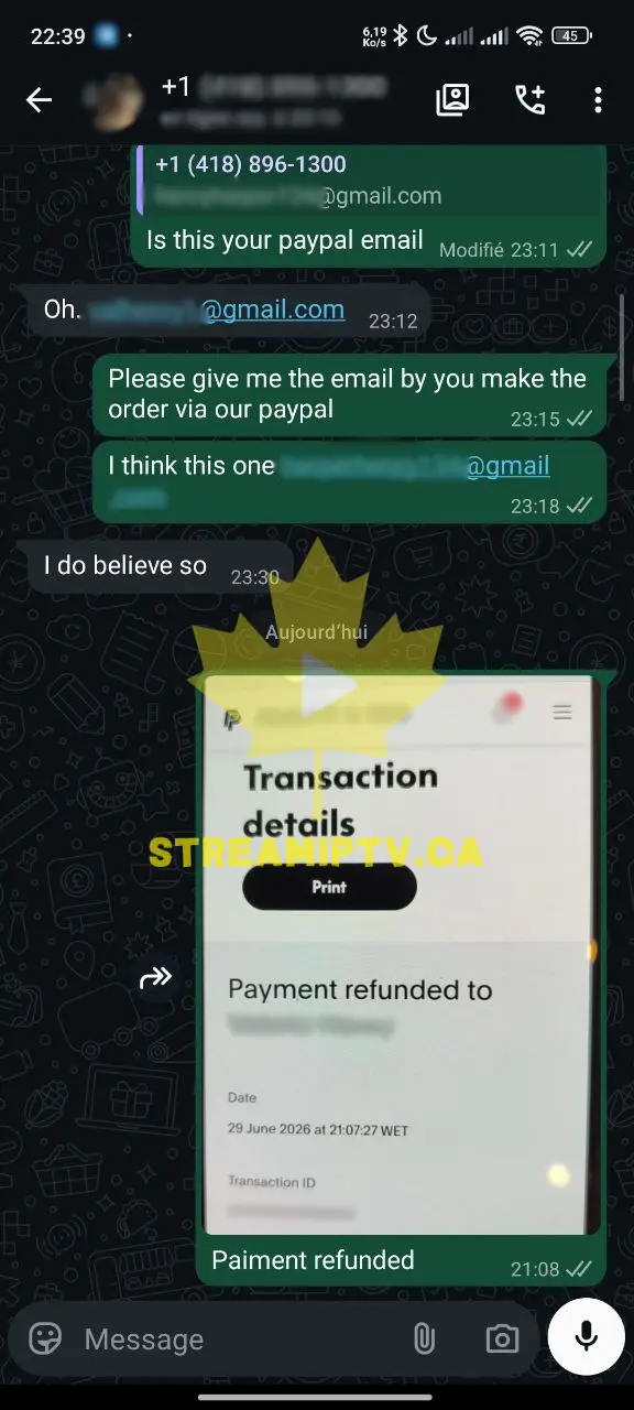WhatsApp refund proof — hassle-free money-back guarantee