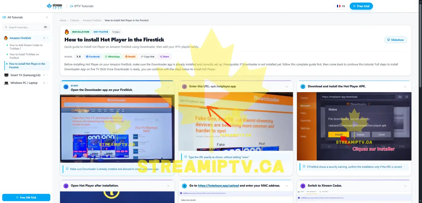 StreamIPTV Firestick setup — install IPTV app on Amazon Fire TV