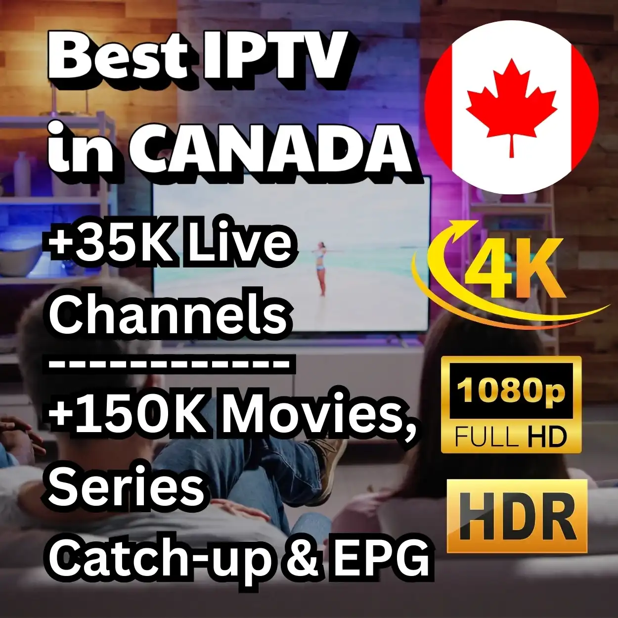 IPTV streaming Canada concept