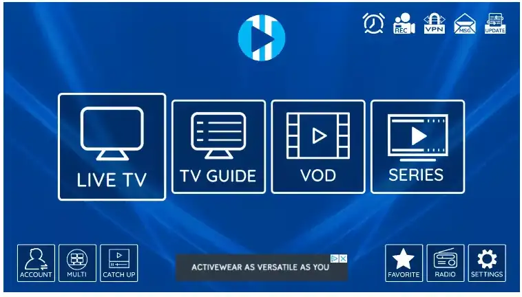 home of the page after successful installation