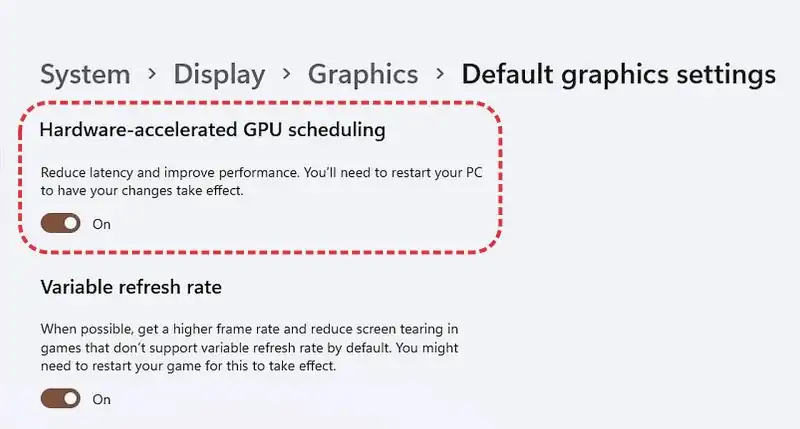 windows app settings panel playback hardware acceleration